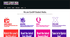 Desktop Screenshot of cardiffstudentmedia.co.uk